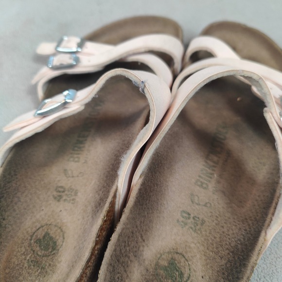 Birkenstock Franca Vegan Sandals Womens 40 US 9-9.5 Light Rose‎ Pink Strappy - Picture 6 of 9